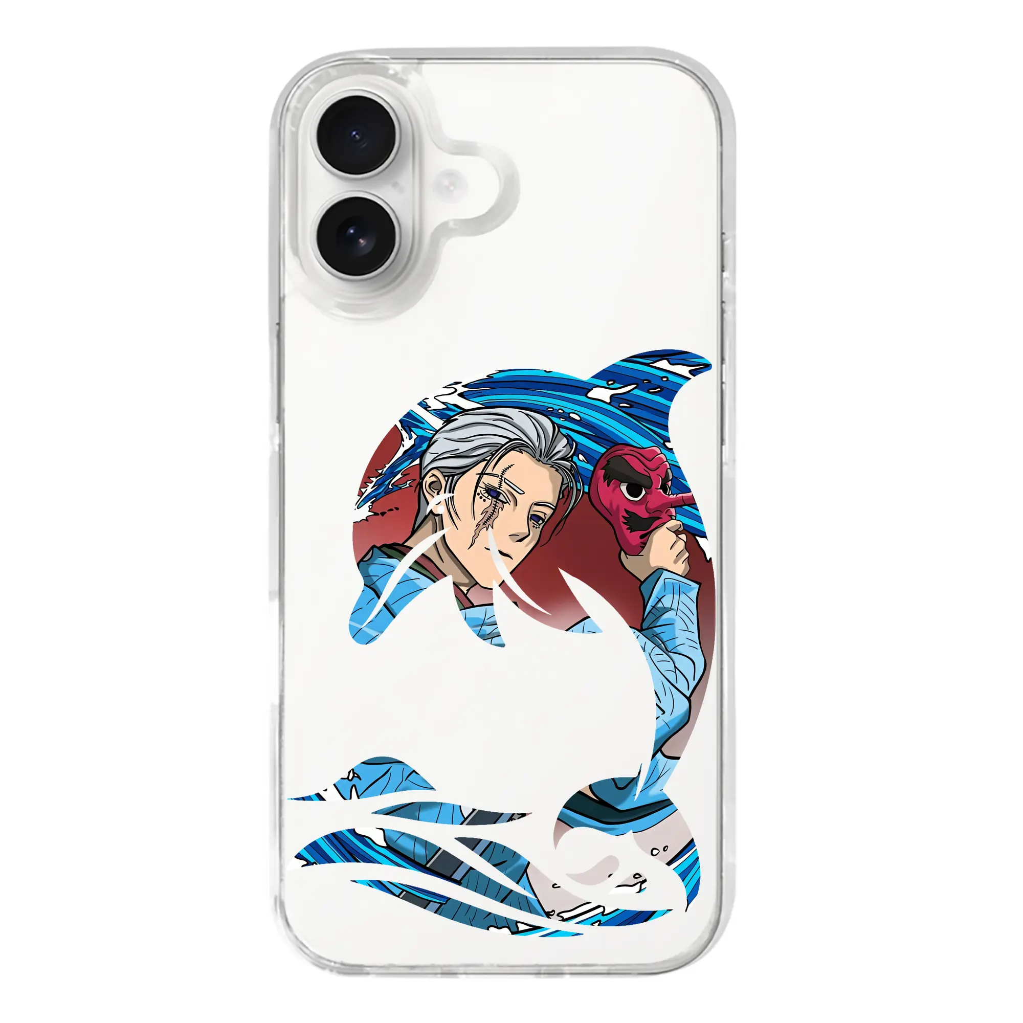 鬼滅の刃 グッズ,鱗滝 左近次 - iPhone 17シリーズ 透明スマホケース – 薄型・耐衝撃・精密フィット保護カバー